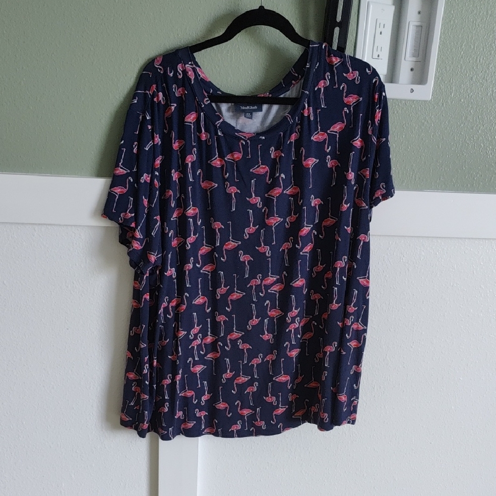 Women's Flamingo Print Top